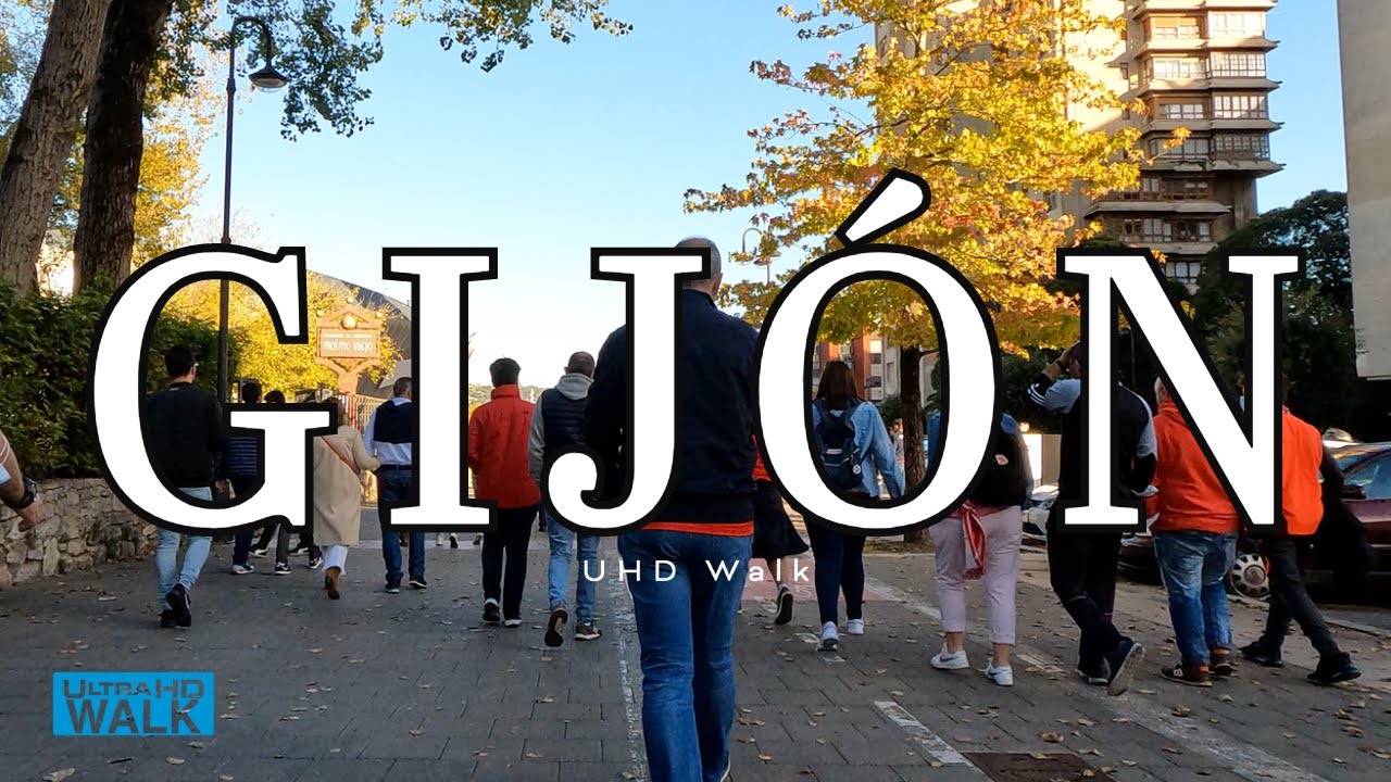 Gij&oacute;n El Biblio Neighborhood Walk 4K