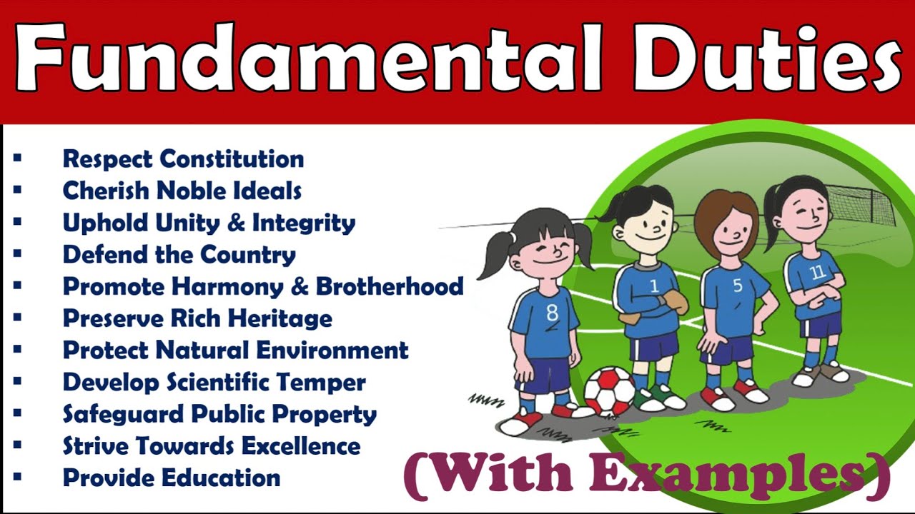 Fundamental Duties of the Indian Constitution in English|Part IVA|Article 51A|Indian Polity