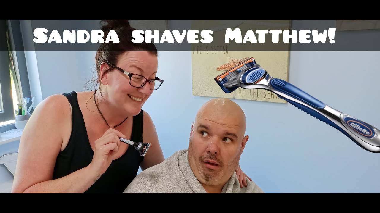 SANDRA SHAVES MATTHEW!