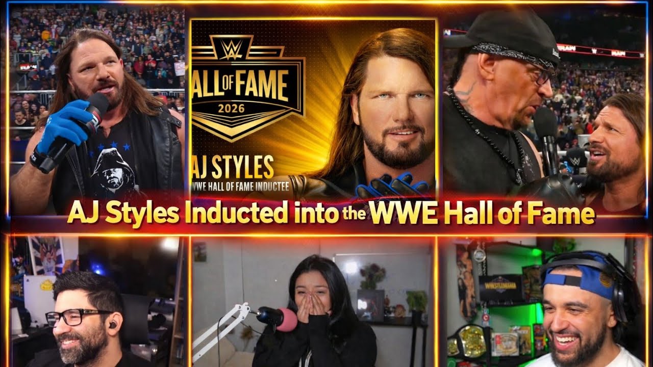 Реакция стримеров на включение Эй Джей Стайлза в Зал славы WWE в 2026 году! Андертейкер шокировал...