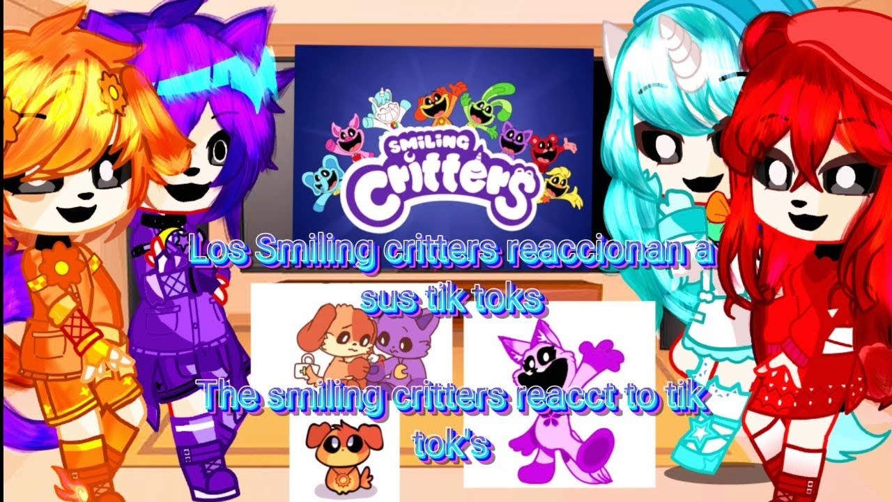 Los Smiling critters☀️🧡🌙💜🌟💛💐💙🌹❤️⚡💚🍎💓💡💙 reaccionan a sus tik toks (parte 2) 😄😄