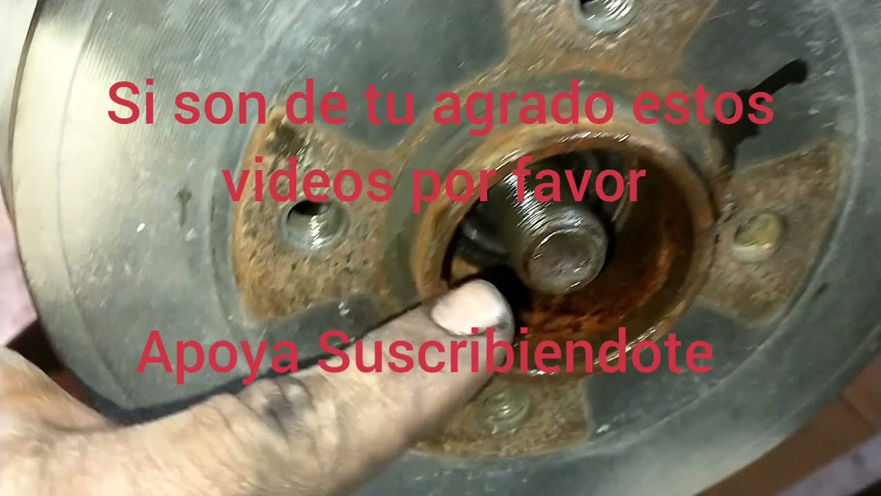 Como sacar la campana de frenos o tamborete del Renault Cl&iacute;o, Logan, Chevrolet Corsa