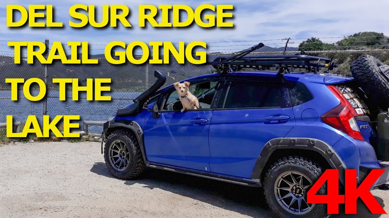 Del Sur Ridge Trail going to the Lake - California