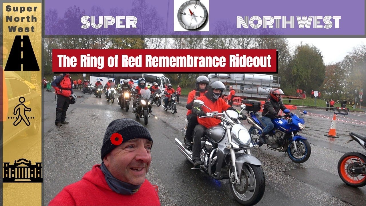 We rode through a sea of poppies on motorcycles