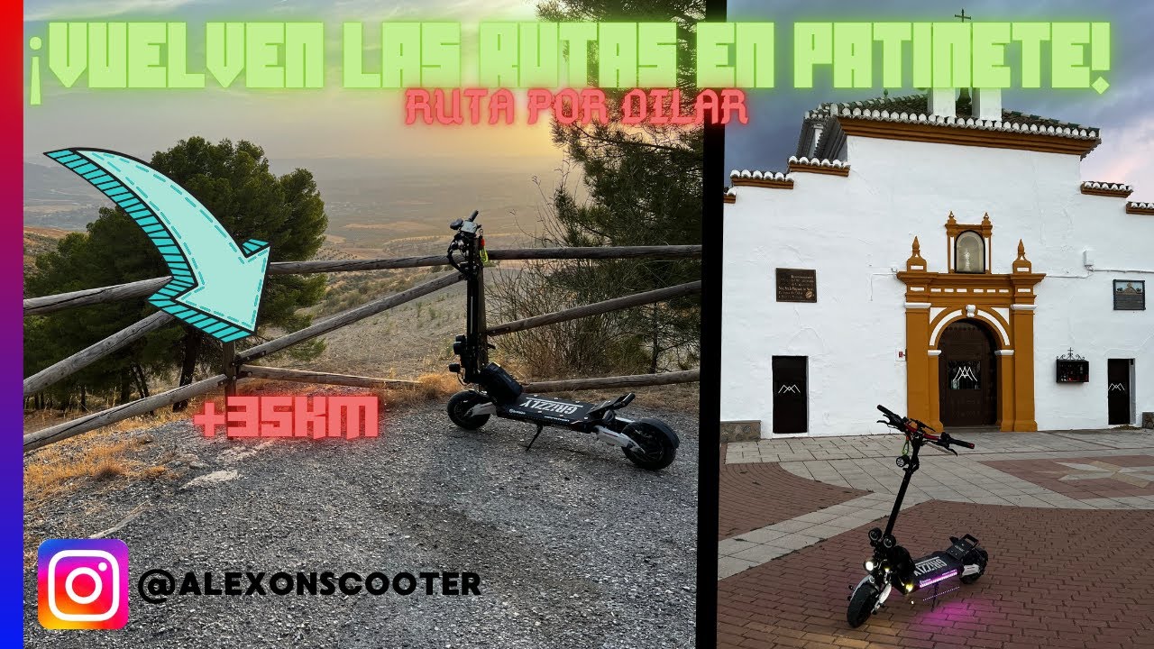 ✅VOLVEMOS A LAS RUTAS EN PATINETE ELÉCTRICO!!🤯🛴 -RUTA POR DÍLAR +35km - BLADE 10PRO
