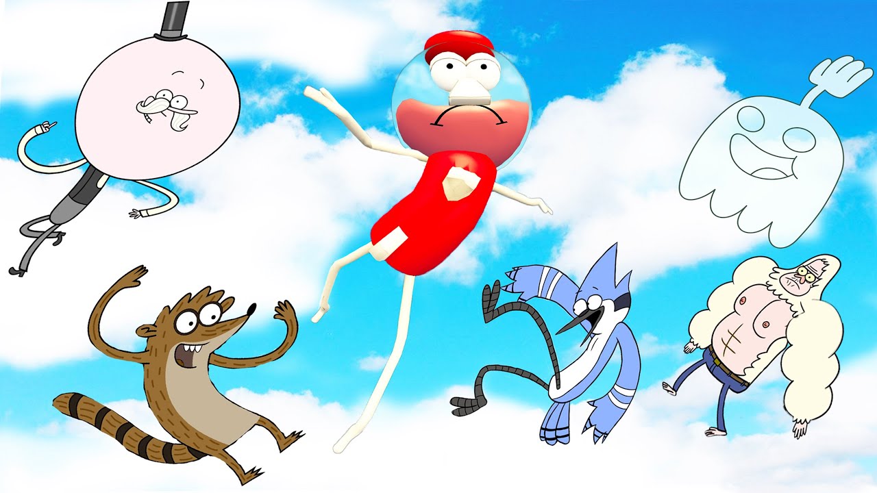 Regular Show: Crazy Ragdolls & Jumps Fails [GMOD] #92