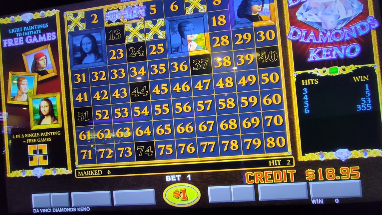 Da Vinci Diamonds Keno!