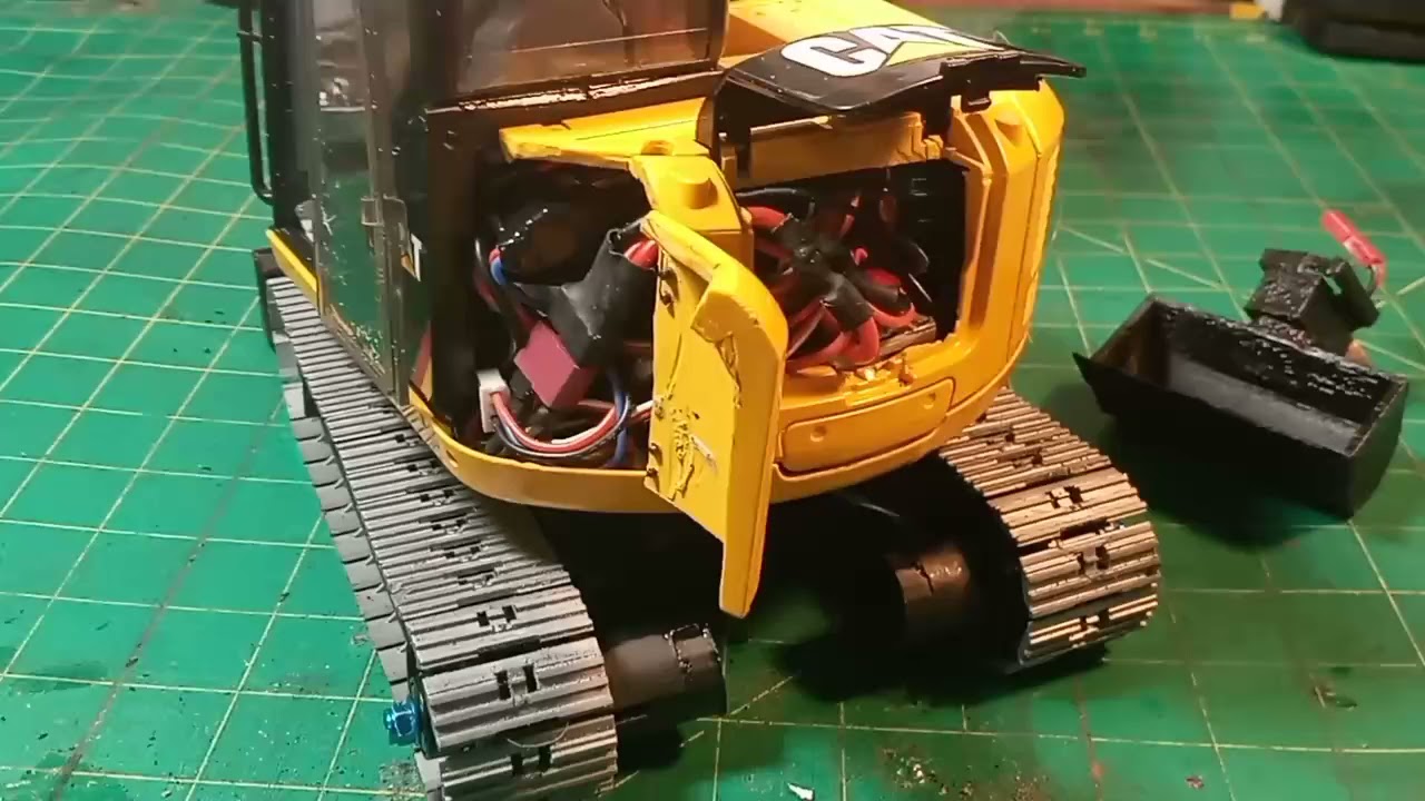 Bruder rc mini excavator project