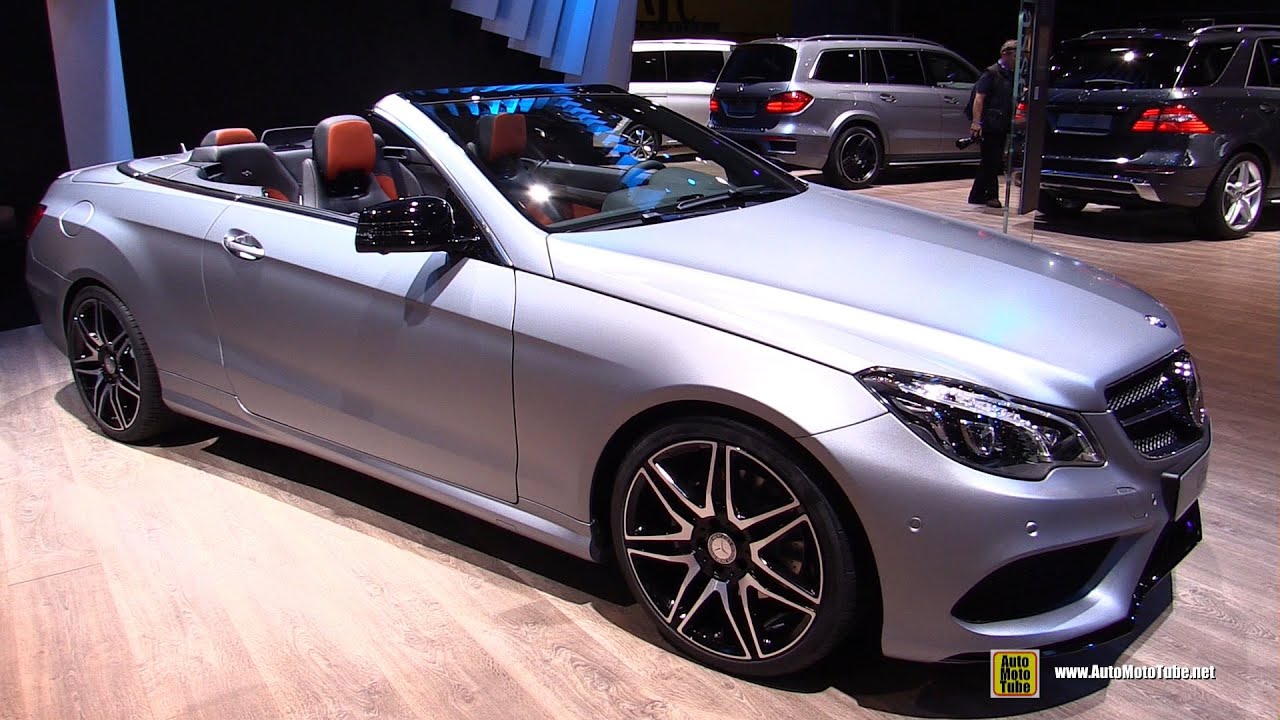 2015 Mercedes Benz E350 Cabriolet Fascination-Exterior and Interior Walkaround-2014 Paris auto show