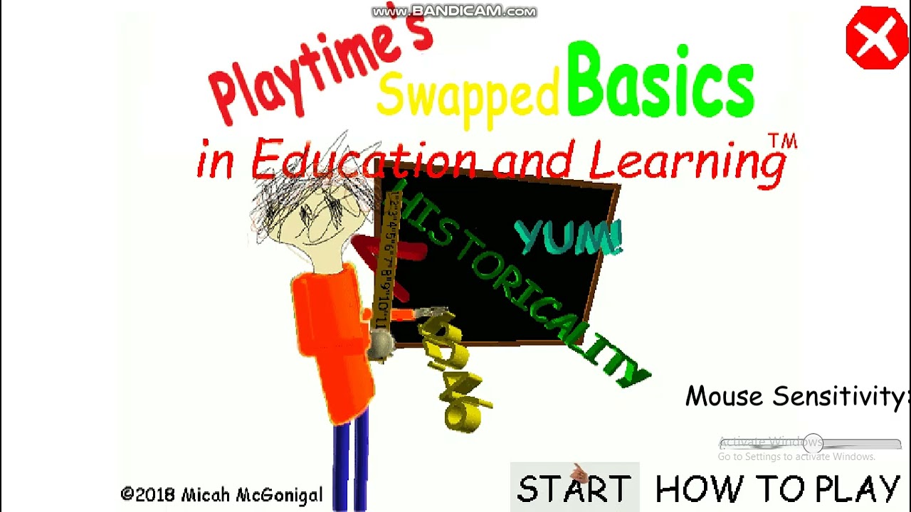 I got the secret game over in Playtime swapped basics