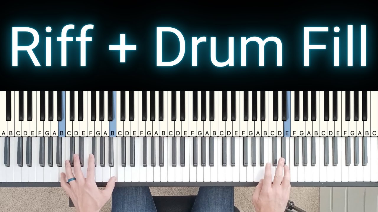 Как сыграть фортепианный рифф поверх барабанной партии