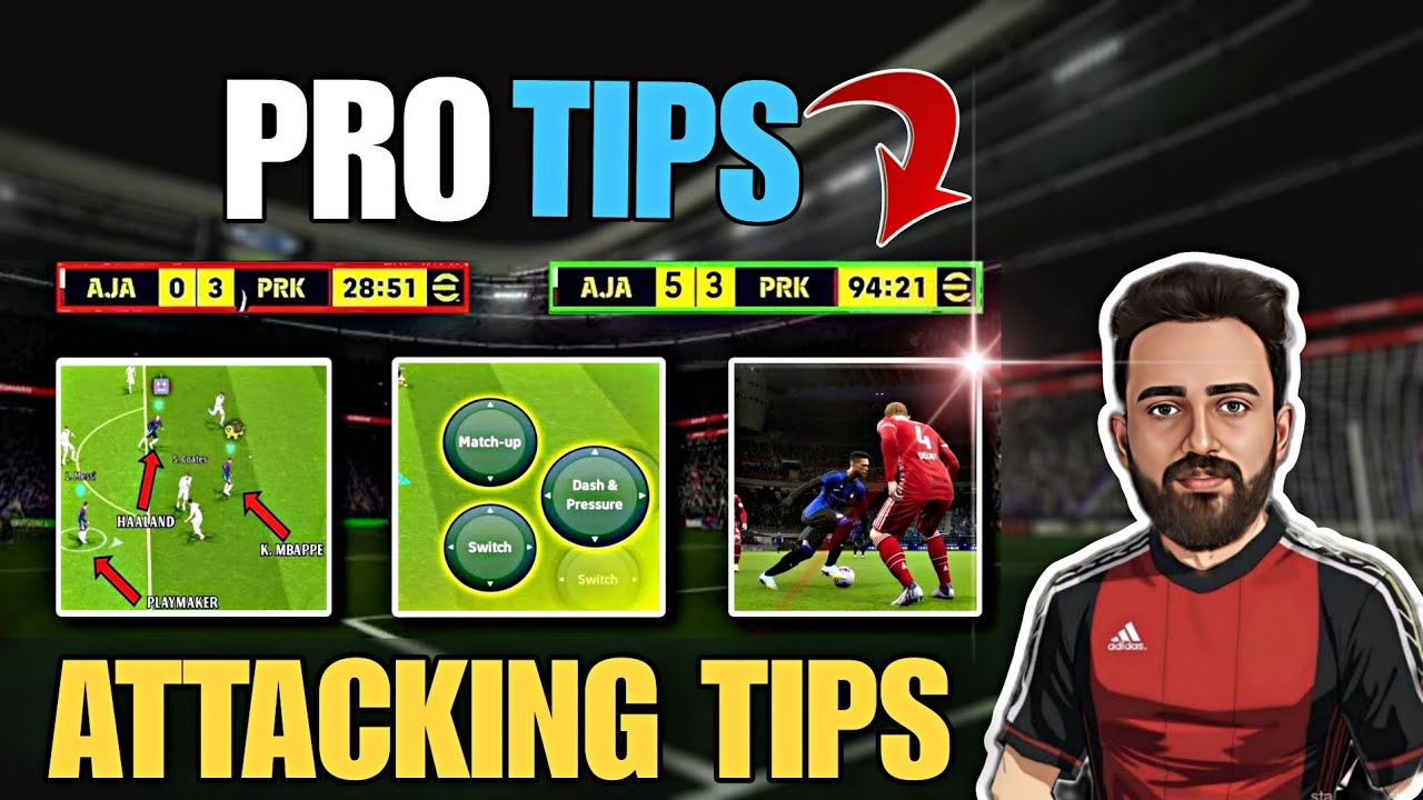 5 SECRET ATTACKING TIPS 💯🔥 UNSTOPPABLE ATTACKING STRATEGY IN EFOOTBALL ⚔️WIN EVERY MATCH