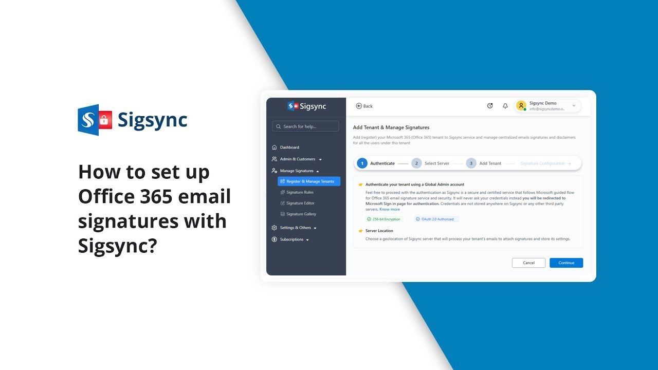 How to Set Up Office 365 Email Signatures with Sigsync