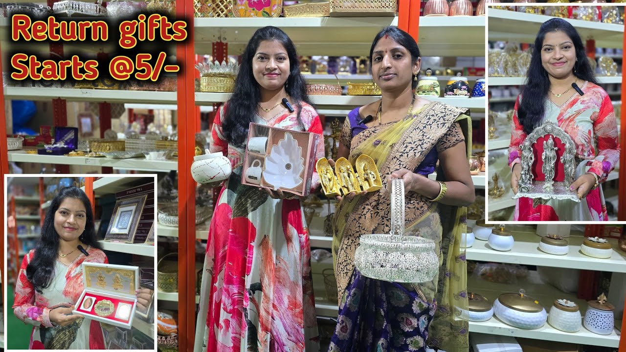 Wholesale Return Gifts @5/- | అన్ని రకాల ఫంక్షన్స్ కి Return Gifts in Hyderabad|Wholesale Gift Shop