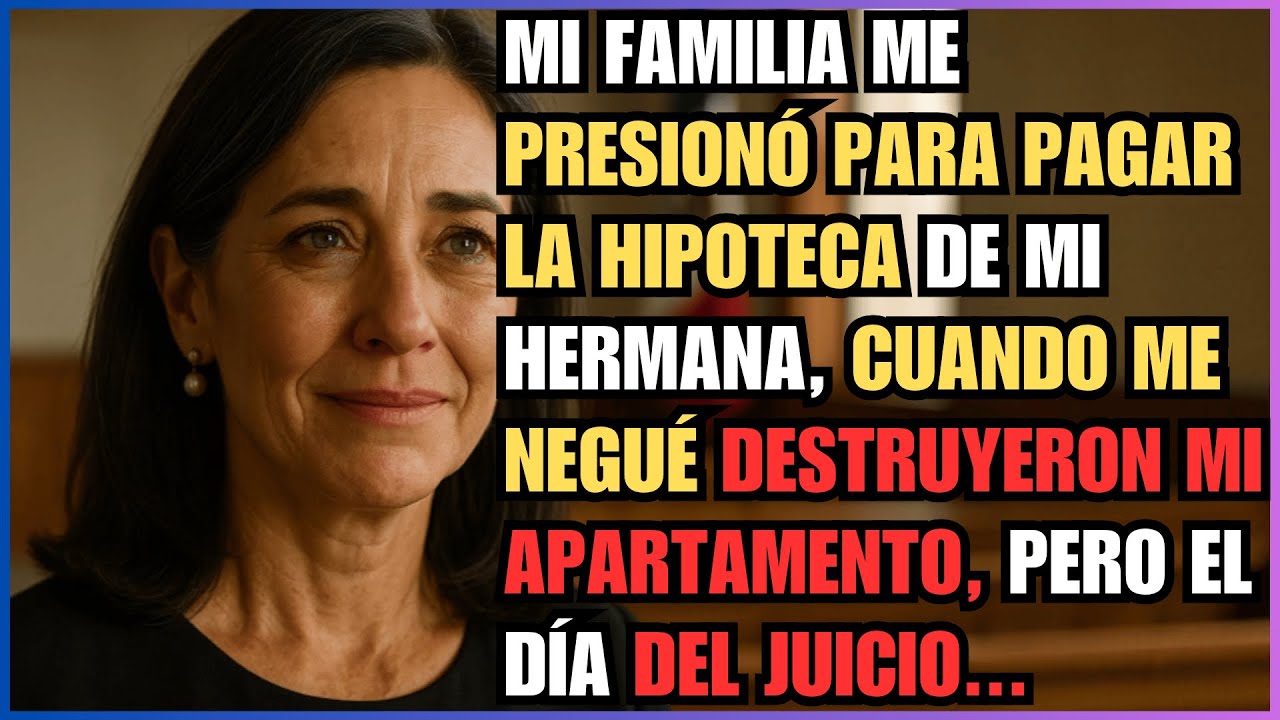 Mi FAMILIA me Presionó para Pagar la HIPOTECA de mi HERMANA, Cuando me NEGUÉ Destruyeron mi Apart...
