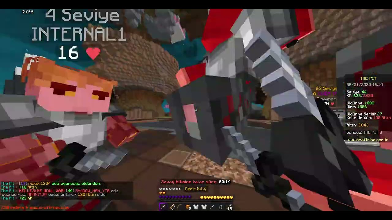 CraftRise the pit kelleme ödül var :/