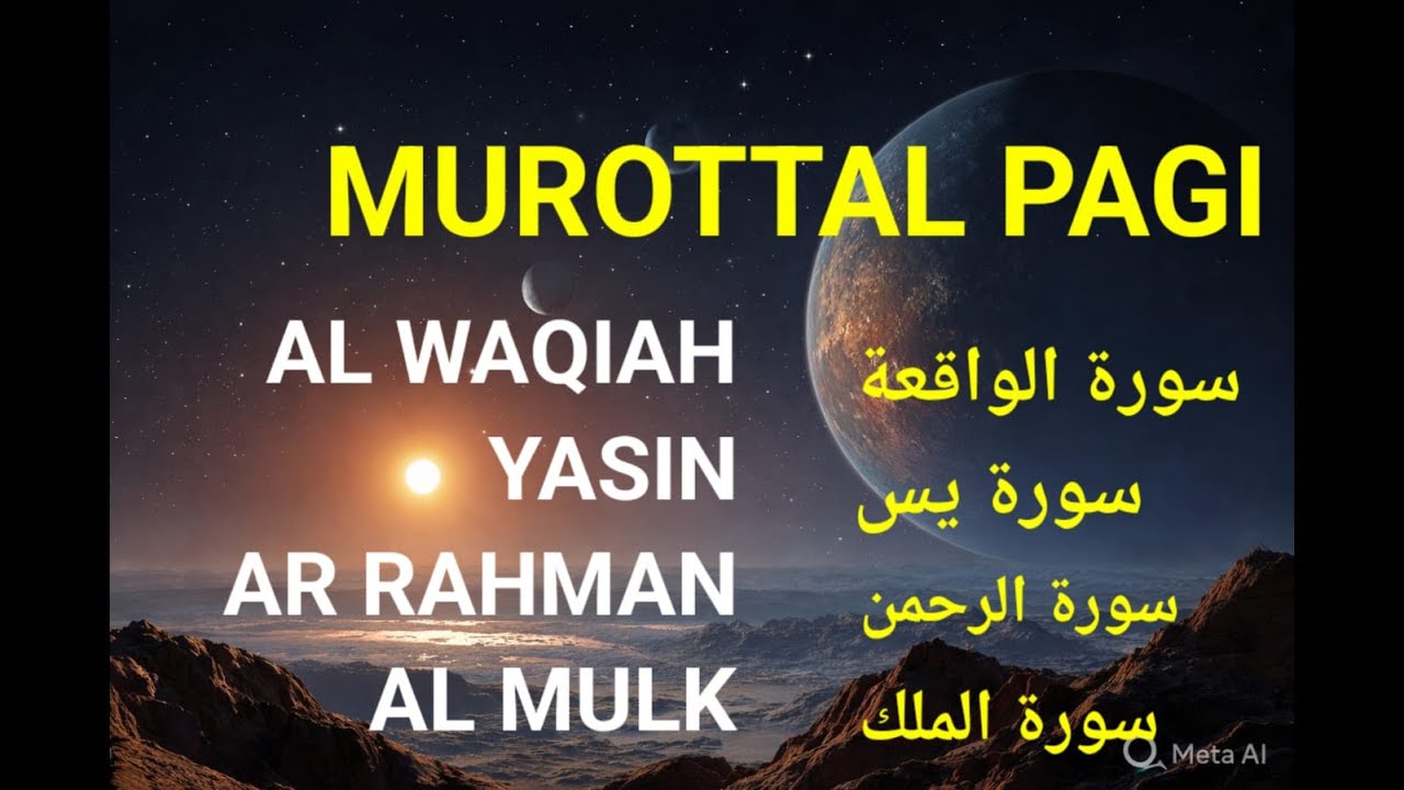 MUROTTAL PAGI PEMBUKA RIZKI dari segala penjuru