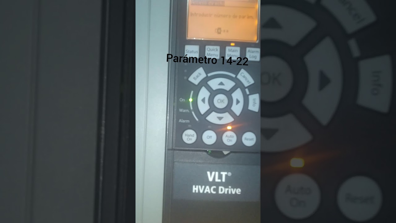 resetear variador Danfoss VLT drive 102