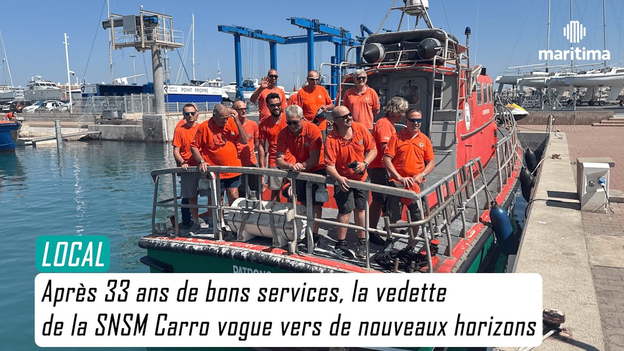 Martigues : la vedette SNSM quitte Carro après 33 ans de sauvetages en mer