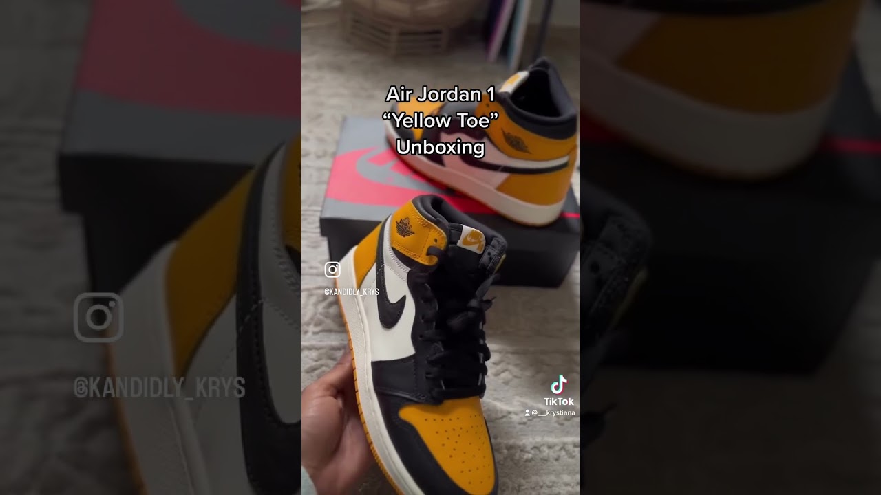 Air Jordan 1 “Yellow Toe” Unboxing ✨ 