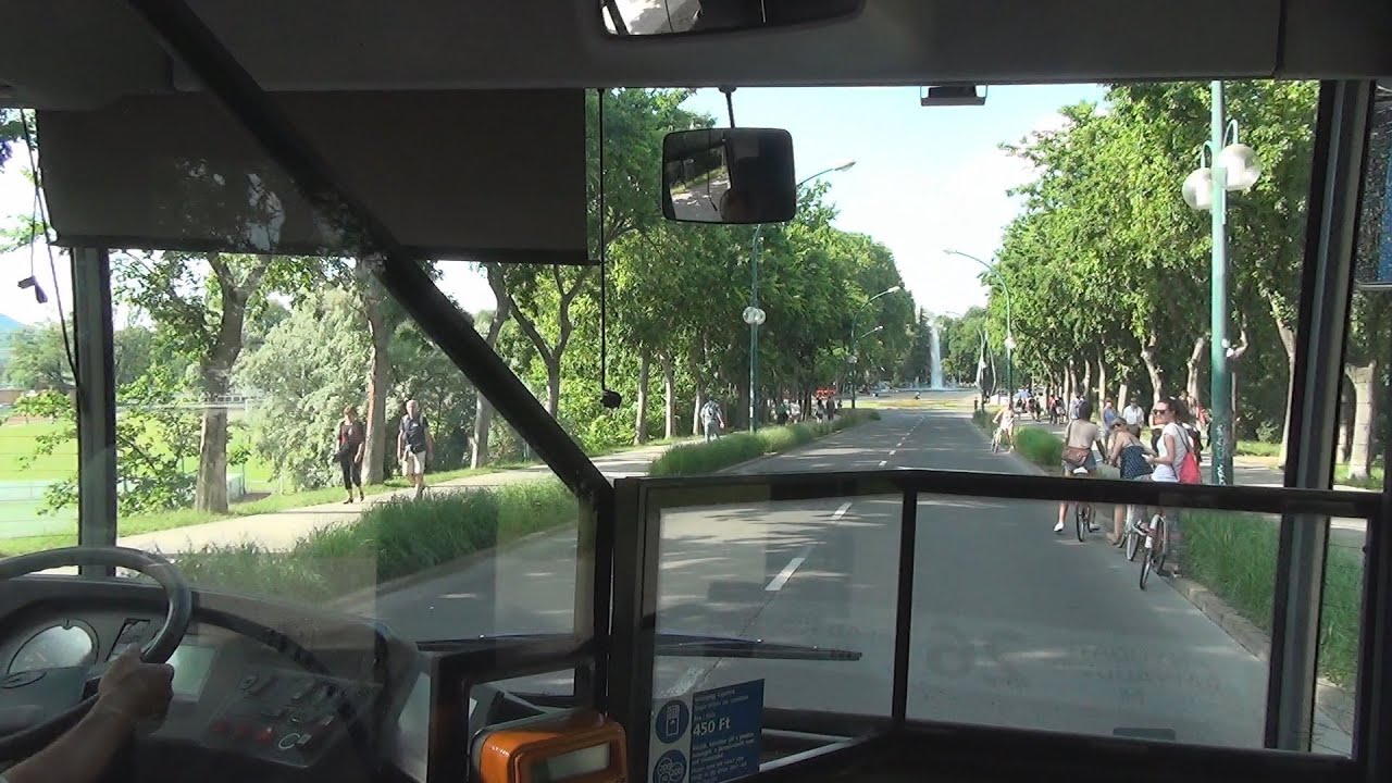 Budapest Bus 26 Ride across Margaret Island / Margit-sziget