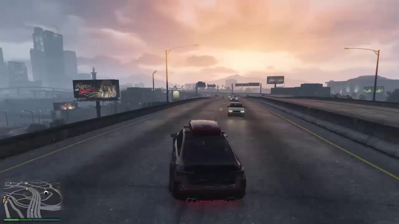 Grand Thief Auto Racing in Traffic