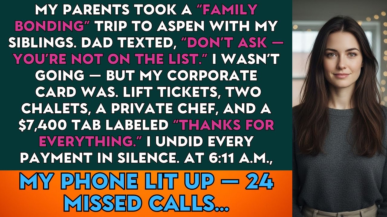 My Parents Took A “Family Bonding” Trip To Aspen With My Siblings. Dad Texted