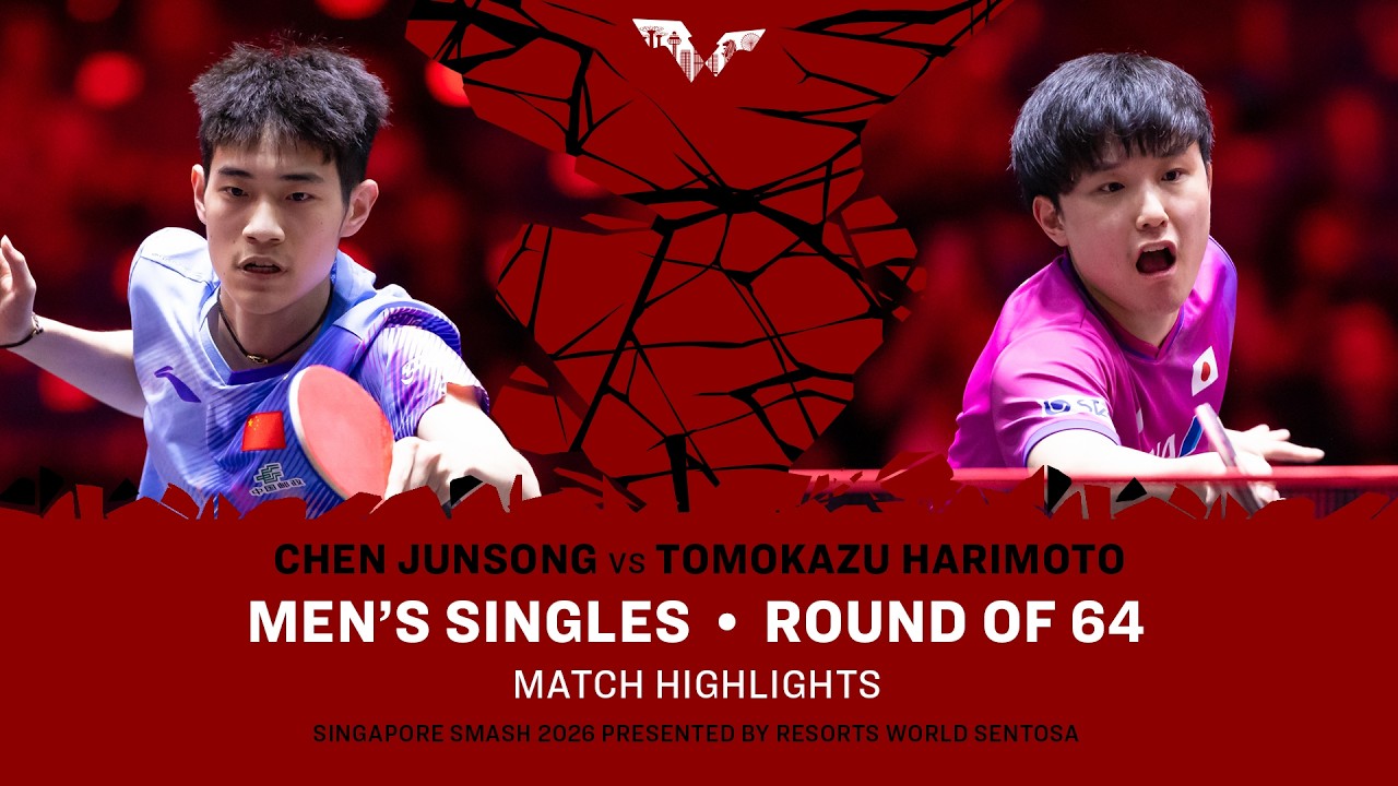 Chen Junsong vs Tomokazu Harimoto | MS R64 | #WTTSingapore2026