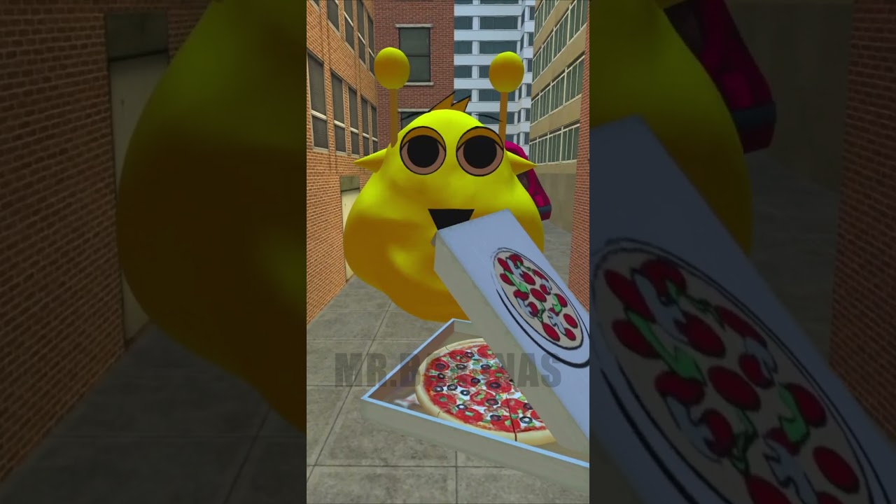 🍽️ YUMMY TIME FOR POU MONSTER IN GMOD BIGCITY