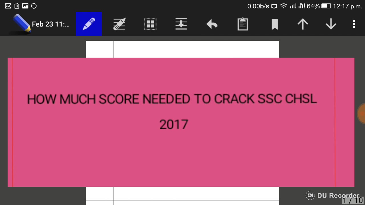 SSC CHSL 2017 TIER1- SAFE SCORE