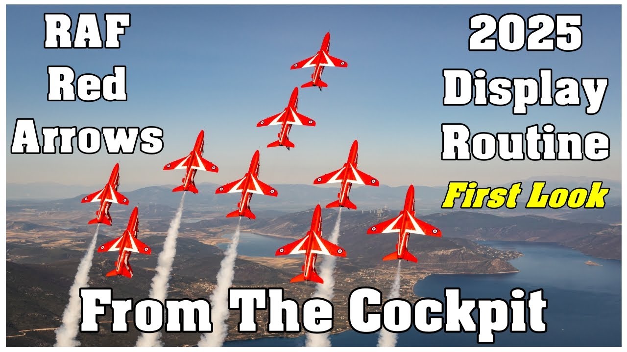 From The Cockpit-RAF Red Arrows 2025 Display Routine-First Look  #redarrows #raf #airshow #aviation