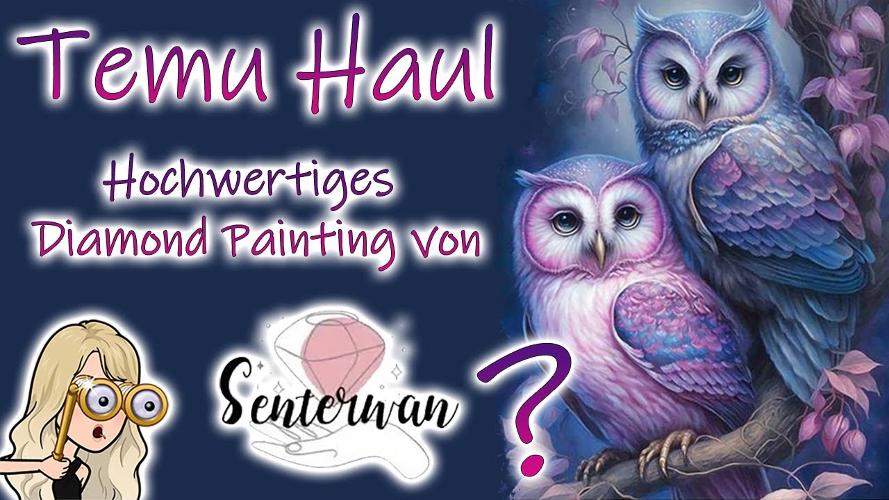 TEMU Haul | Senterwan | Diamond Painting mit Flauschleinwand von Temu? Wir testen!