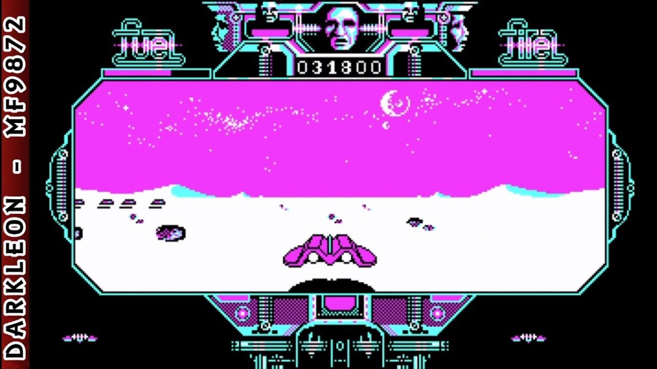 Mach 3 &copy; 1987 Loriciels - PC DOS - Gameplay
