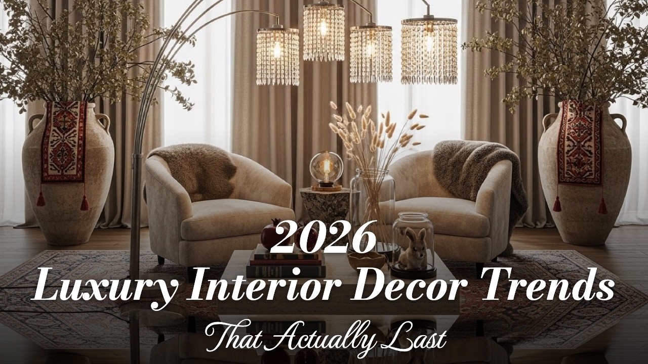 2026 Interior Trends - Curated calm, material honesty, organic forms, and nature-derived palettes