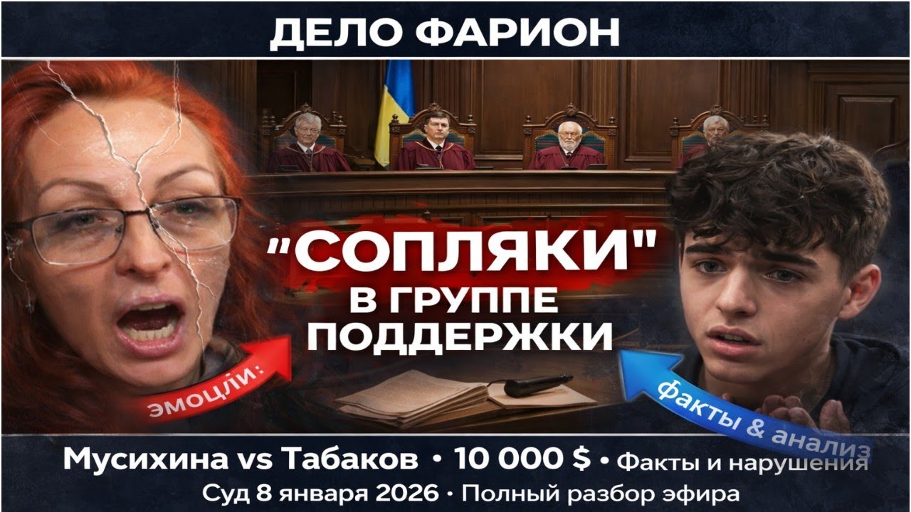 ДЕЛО ФАРИОН: Кто такие "сопляки" в группе поддержки Зинченко? Разбор оскорблений, фактов и суда 8.01