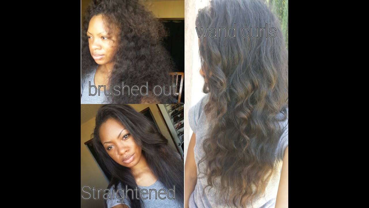 Straightening my Deep Wavy Hair: Queen Weave Beauty LTD (Previously Recorded)