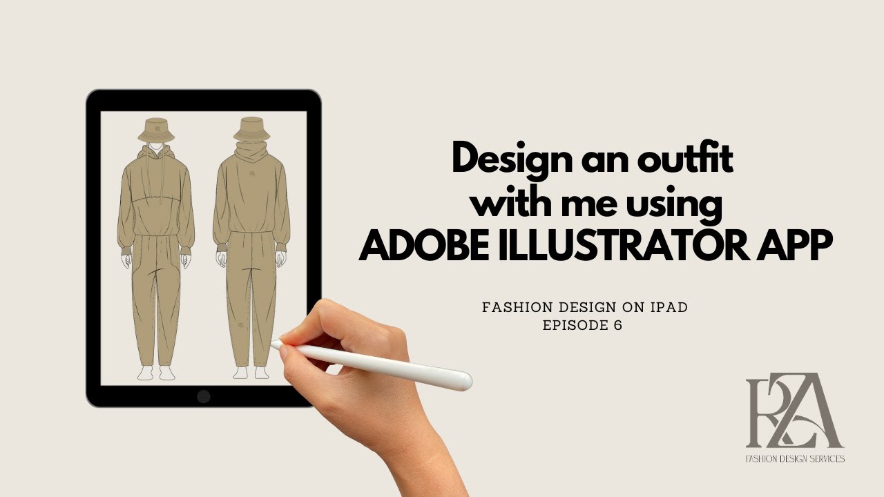 Design an outfit with me using Adobe Illustrator App