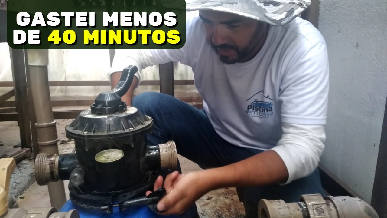 Troca de areia do filtro da Piscina sem Usar ferramentas