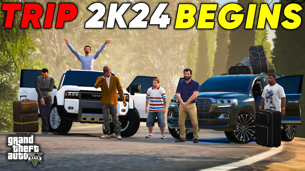 MICHAEL FT.BOIZ 2K24 TRIP BEGINS | PRADO 2024 X LANDCRUISER | GTA 5 | Real Life Mods #515 | URDU |