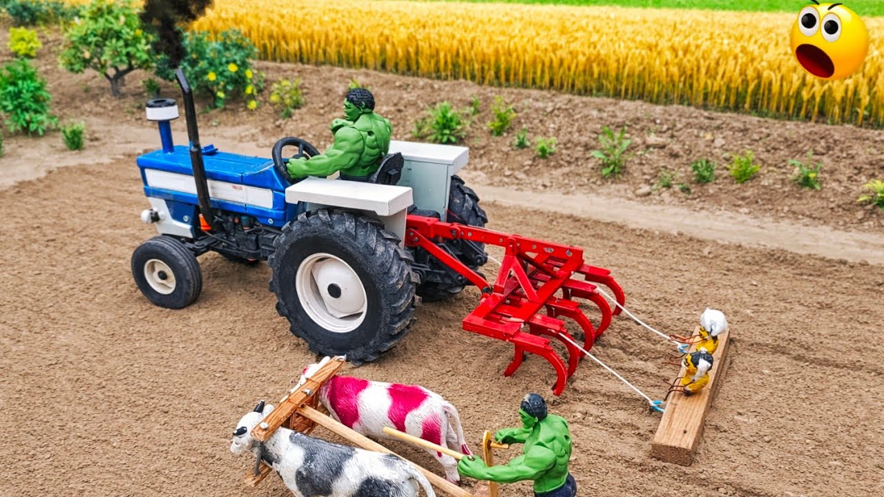 most creative scientific idea | diy tractor plough machine science project