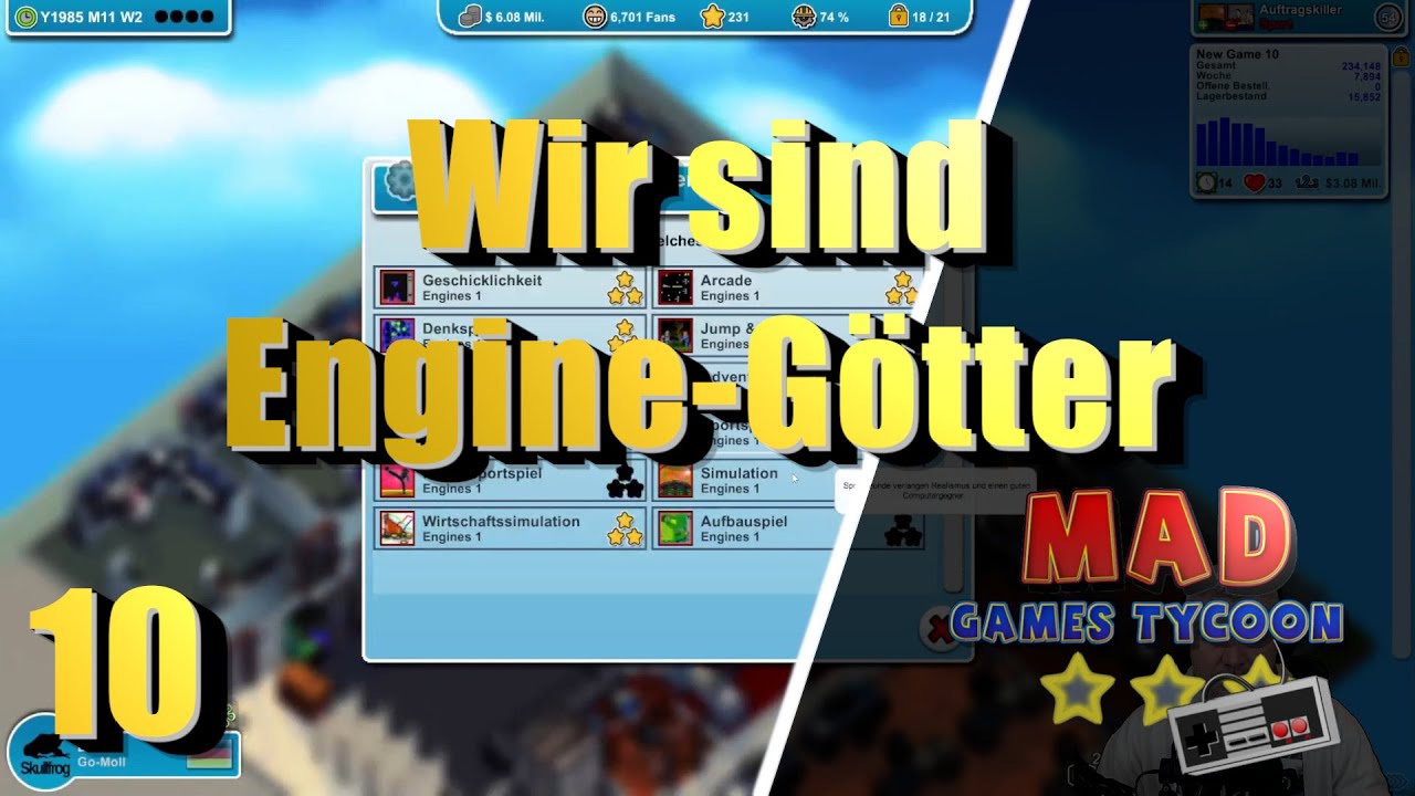 Wir sind Engine-Götter! Mad Games Tycoon 10