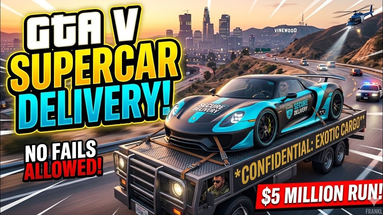 SUPER CAR DELIVERY IN GTA V | GTA 5 PART  21