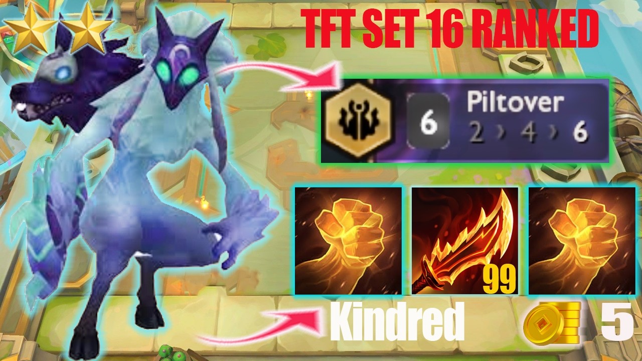 Kindred 6 Piltover: The Ultimate High-Stakes T-Hex Cashout Strategy | TFT SET 16 RANKED #tftset16