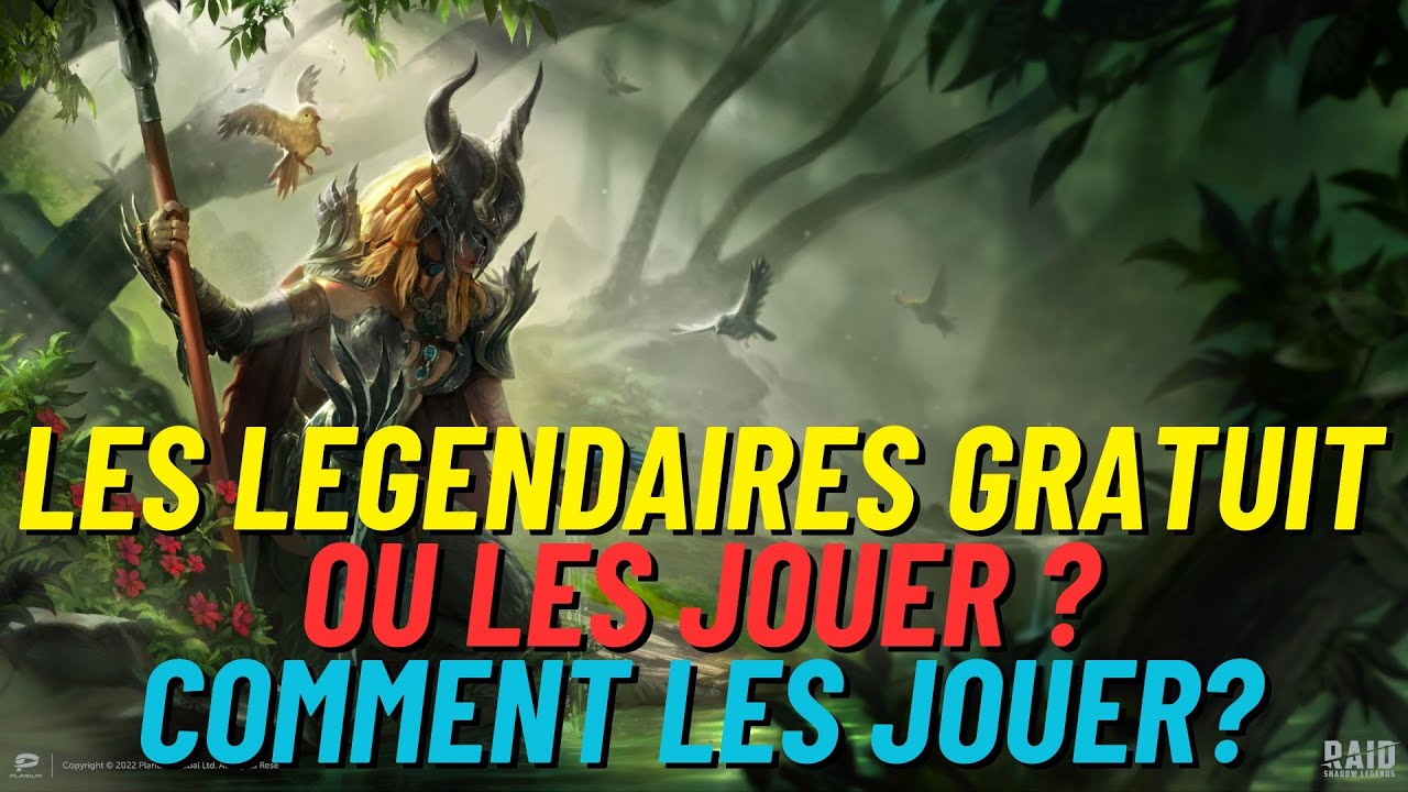 TOUS LES LEGENDAIRES GRATUIT OU LES JOUERS ET COMMENT LES STUFFS!!! [RAID SHADOW LEGENDS]