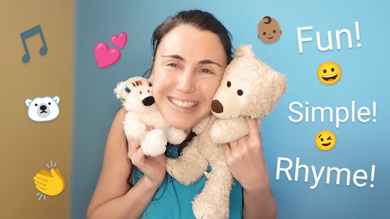 Round and Round the Garden Like a Polar Bear (Teddy Bear Rhyme) @BeckyBopsSimple Nursery Rhyme fun!🎵