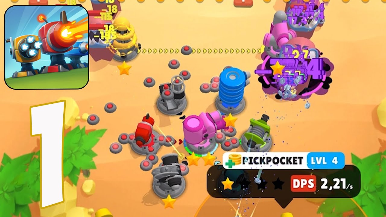 Auto Defense - Gameplay Walkthrough part 1(iOS, Android)
