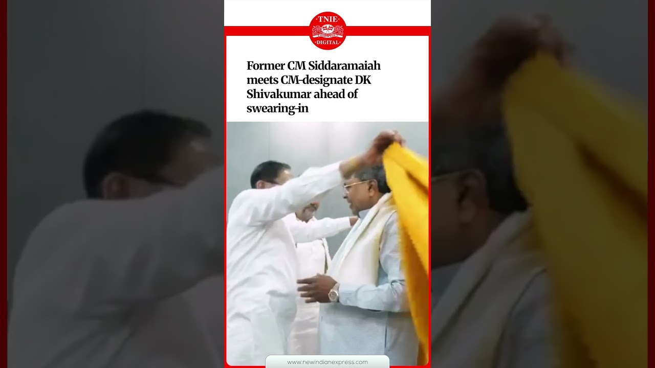 Karnataka CM-designate DK Shivakumar meets Siddaramaiah, G Parameshwara ahead of swearing-in