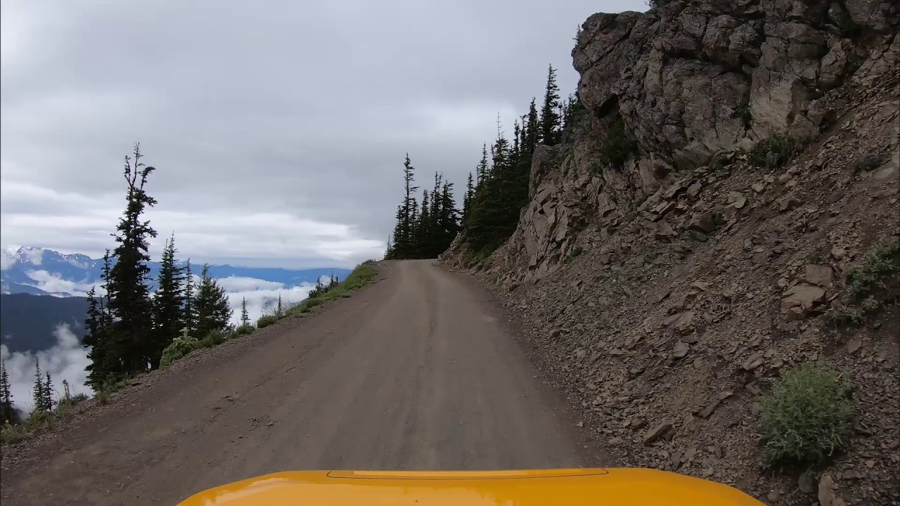 Hurricane Ridge visitor center to Obstruction point Olympic National Park Time Lapse
