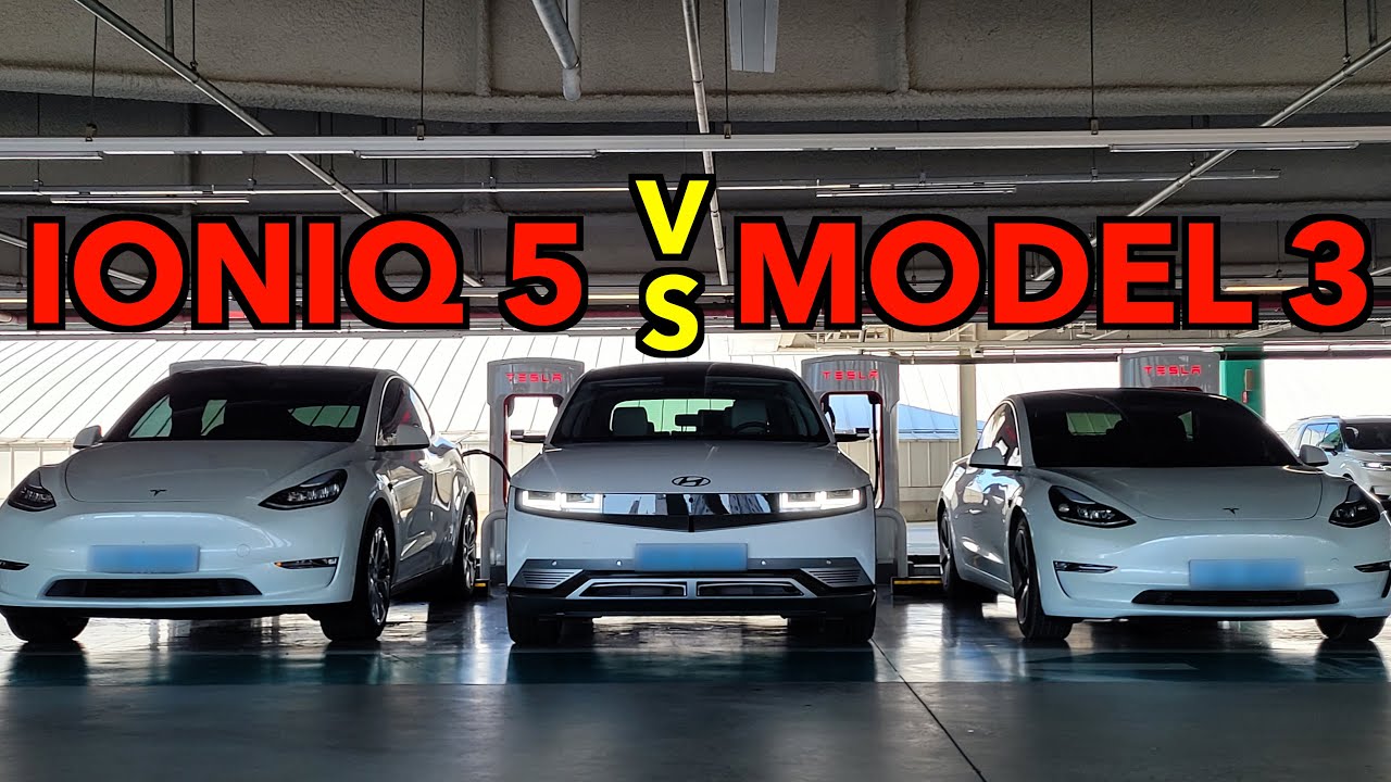 Hyundai IONIQ 5 против Tesla Model 3 - сравнение спиной к спине