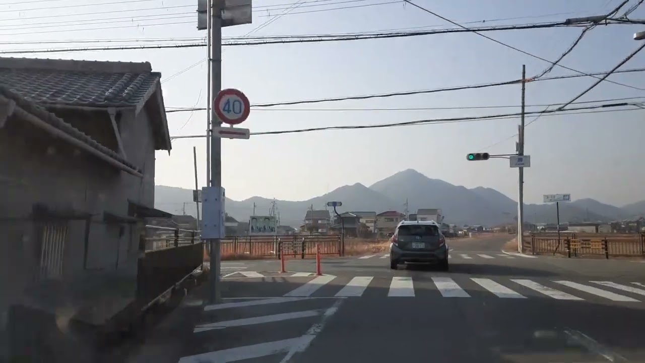 2026年1月17日  加古川バイパス加古川西から、高御位山第二駐車場